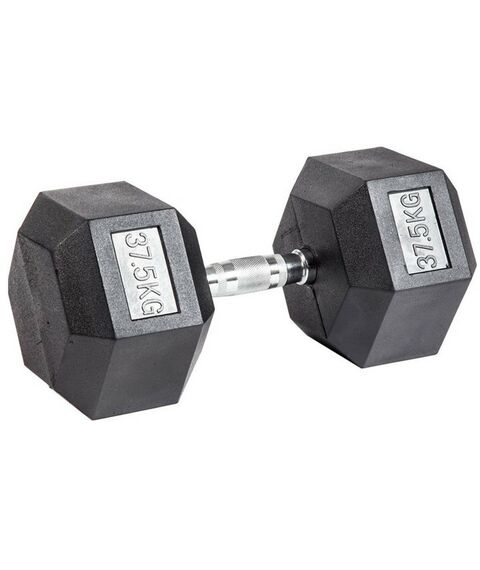 Гантели:  Гантель гексагональная обрезиненная PROFI-FIT 37,5 кг фотографии