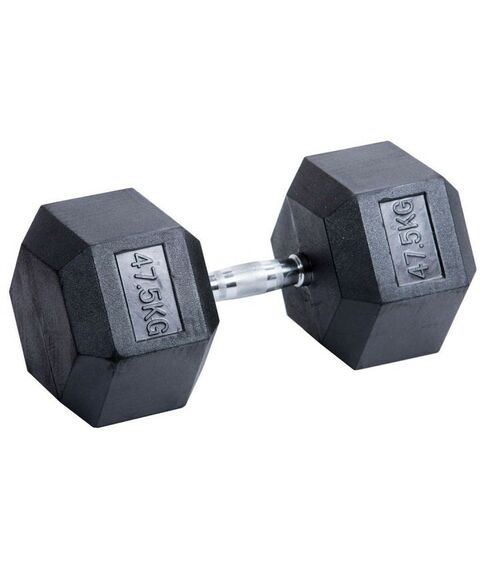 Гантели:  Гантель гексагональная обрезиненная PROFI-FIT 47,5 кг фотографии