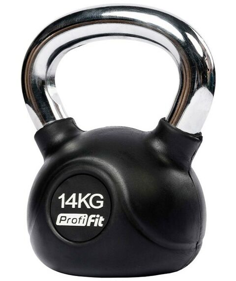 Гири:  Гиря обрезиненная с хромированной ручкой PROFI-FIT 14 кг фотографии
