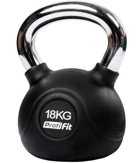 Гири:  Гиря обрезиненная с хромированной ручкой PROFI-FIT 18 кг фотографии