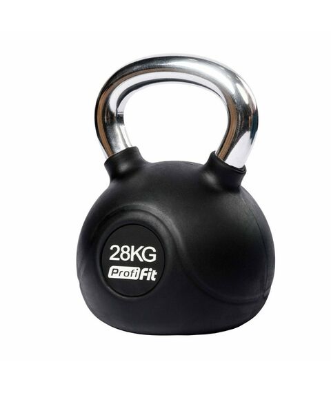 Гири:  Гиря обрезиненная с хромированной ручкой PROFI-FIT 28 кг фотографии