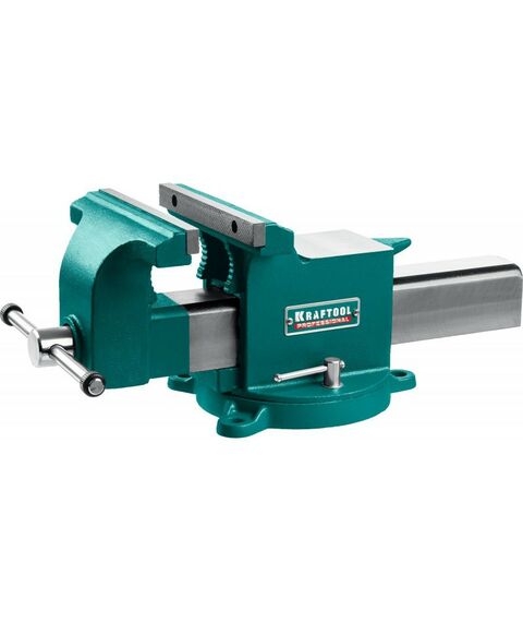 Тиски, струбцины, наковальни, верстаки: Стальные слесарные тиски KRAFTOOL STEEL 200 мм [32701-200] фотографии