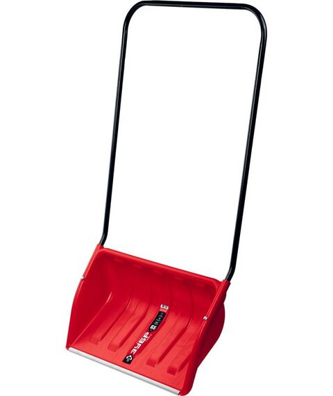 Лопаты: Снеговой движок (скрепер) Зубр ТАЙГА 650 мм пластиковый ковш с алюминиевой планкой [39934] фотографии