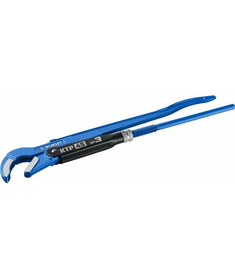 Столярно-слесарный инструмент: Ключ трубный Зубр КТР-45 №3 изогнутые губки [27337-3_z02] фотографии