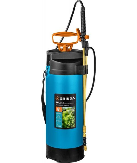 Опрыскиватели садовые: Опрыскиватель переносной GRINDA PT-8 8 л, с широкой горловиной и упорами для ног [8-425158_z02] фотографии