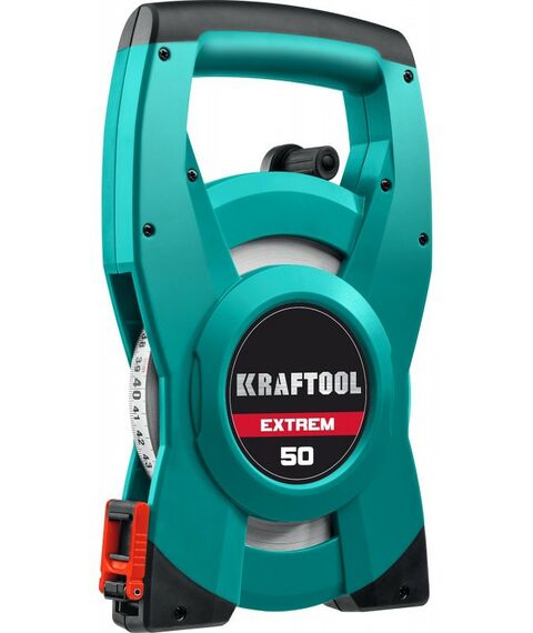 Рулетки, курвиметры: Геодезическая стальная мерная лента KRAFTOOL EXTREM 50 м [34185-50] фотографии