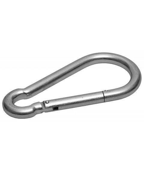 Такелажный крепеж: Карабин Зубр 11мм DIN 5299С, 10 шт, оцинкованный [4-304545-11] фотографии