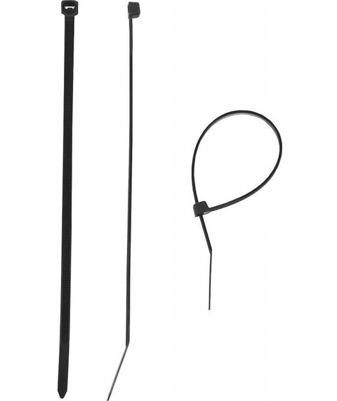 Электромонтажный крепеж: Кабельные стяжки черные КС-Ч1 Зубр 9 x 650 мм 50 шт, нейлоновые, серия Профессионал [309030-90-650] фотографии