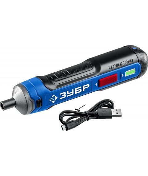 Гайковерты, отвертки: Отвертка аккумуляторная Зубр Профессионал PSD-4 4 Vmax, в коробке [PSD-4] фотографии