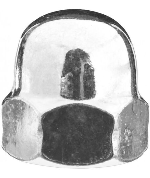 Метрический крепеж: Гайка Зубр M10 DIN 1587 колпачковая, 5 кг, оцинкованная [303680-10] фотографии