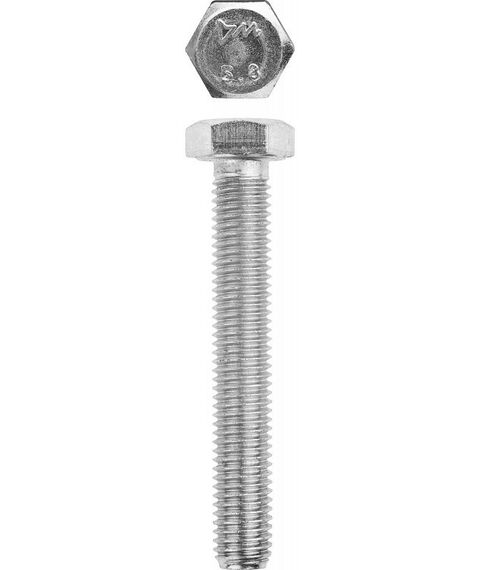 Метрический крепеж: Болт Зубр M12 x 70 мм ГОСТ 7798-70, 5 кг, кл. пр. 5.8, оцинкованный [303080-12-070] фотографии