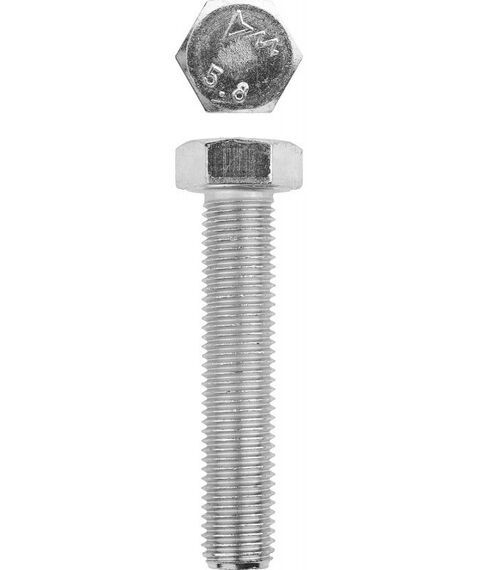 Метрический крепеж: Болт Зубр M16 x 70 мм ГОСТ 7798-70, 5 кг, кл. пр. 5.8, оцинкованный [303080-16-070] фотографии