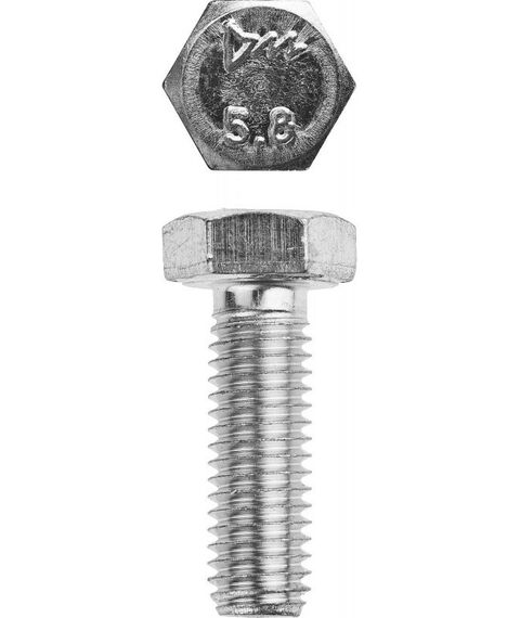Метрический крепеж: Болт Зубр M8 x 30 мм ГОСТ 7798-70, 5 кг, кл. пр. 5.8, оцинкованный [303080-08-030] фотографии