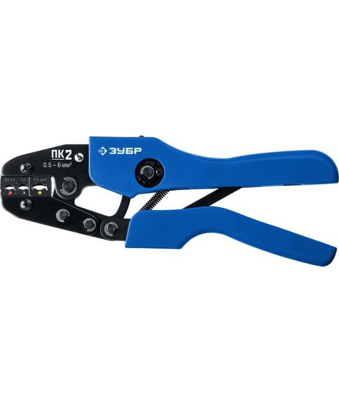 Электромонтажный инструмент: Пресс-клещи Зубр Профессионал ПК-2 для изолированных наконечников и муфт 0.5 -6 мм.кв [45456-2] фотографии