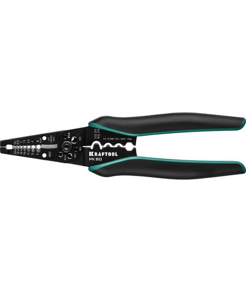 Электромонтажный инструмент: Стриппер многофункциональный KRAFTOOL PK-60 0.5 - 6 мм2 [22658] фотографии