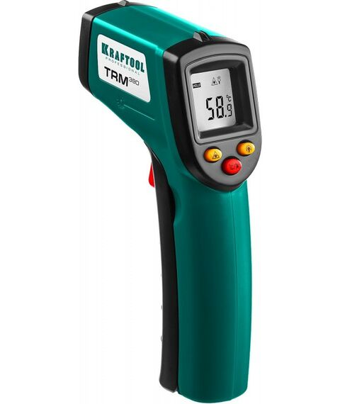 Пирометры (термометры): Пирометр инфракрасный KRAFTOOL TRM-380 45707-380, -50°С +380°С [45707-380] фотографии