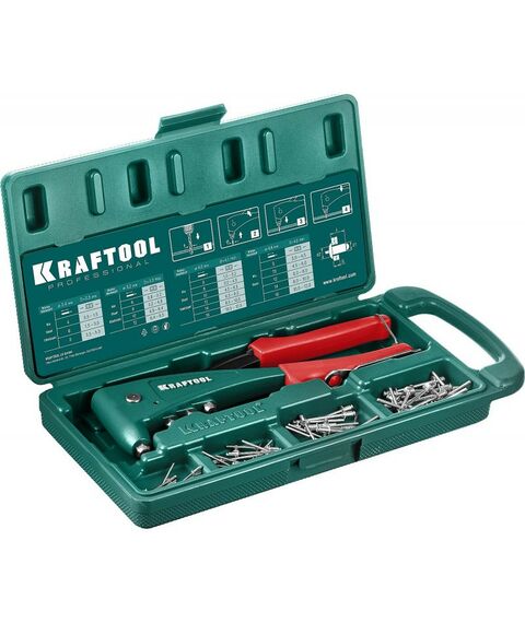 Заклепочники: Заклепочник KRAFTOOL X-5F с функцией FIX (удержание заклепки) в кейсе [31173-H6_z01] фотографии