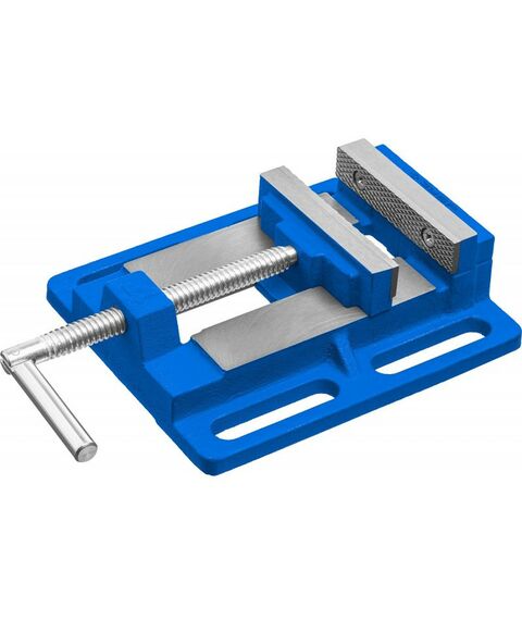 Тиски, струбцины, наковальни, верстаки: Станочные сверлильные тиски Зубр 100 мм [32721] фотографии