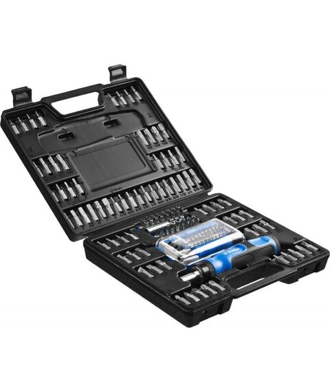 Отвертки: Набор: отвертка реверсивная с насадками Зубр 25237-H129 129 шт фотографии