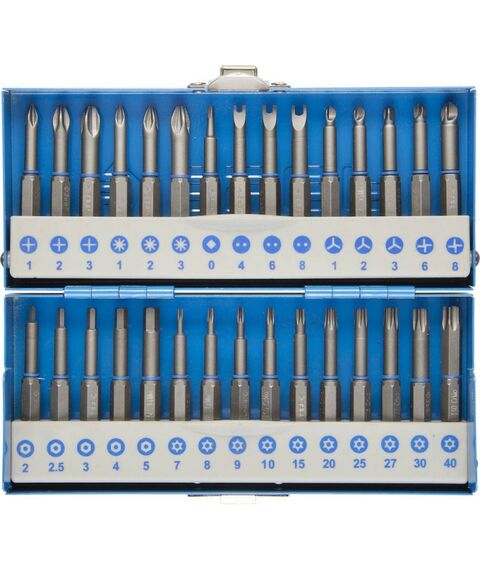 Наборы оснастки: Набор бит со специальными профилями Зубр 26092-H30 обточенные, хромомолибденовая сталь, 50 мм, 30 предметов [26092-H30] фотографии