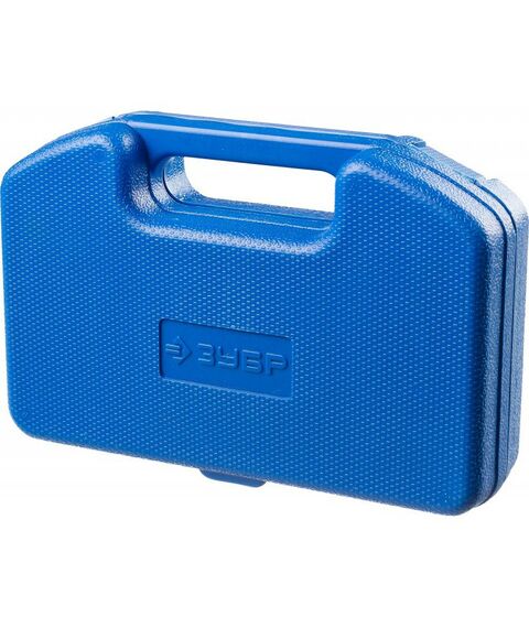 Буры, пики, коронки, сверла: Набор коронок-чашек Зубр Профессионал 33360-H6 c карбид-вольфрамовым нанесением, 6 коронок-чашек d 22, 28, 35, 44, 68, 73 мм, 2 державки со сверлами, ключ фотографии