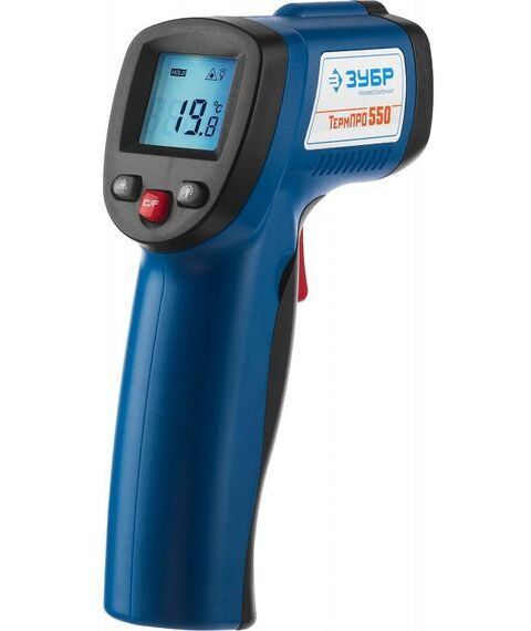 Пирометры (термометры): Пирометр инфракрасный Зубр Профессионал ТермПро-550 -50°С +550°С [45723-550] фотографии