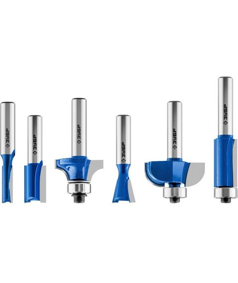 Принадлежности для фрезерных станков: Набор профильных фрез по дереву Зубр 28795-H6 6шт [28795-H6] фотографии