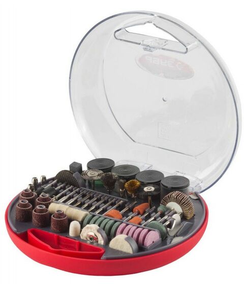 Прямошлифовальные машины (граверы): Набор мини-насадок для гравировальных машин Зубр 35900-H180 180 предметов фотографии