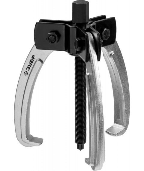 Демонтажный инструмент: Съемник шарнирный 3-захватный Зубр Профессионал 110 мм с серповидными захватами [43323-110] фотографии