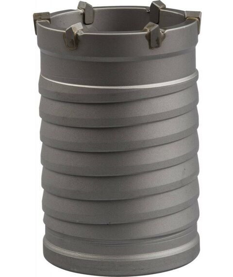 Буры, пики, коронки, сверла: Коронка буровая Зубр d=65мм L=100мм конусная посадка, без оснастки [29300-65] фотографии