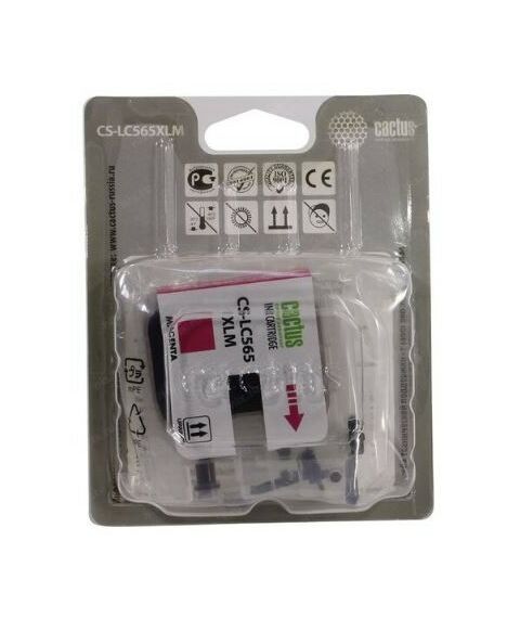 Для Brother: Картридж совместимый Cactus CS-LC565XLM Magenta для  Brother MFC-J2310/J2510/J3520 фотографии