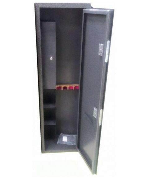 Сейфы и металлические шкафы:  Оружейный шкаф для 4 ружей крашенный фотографии