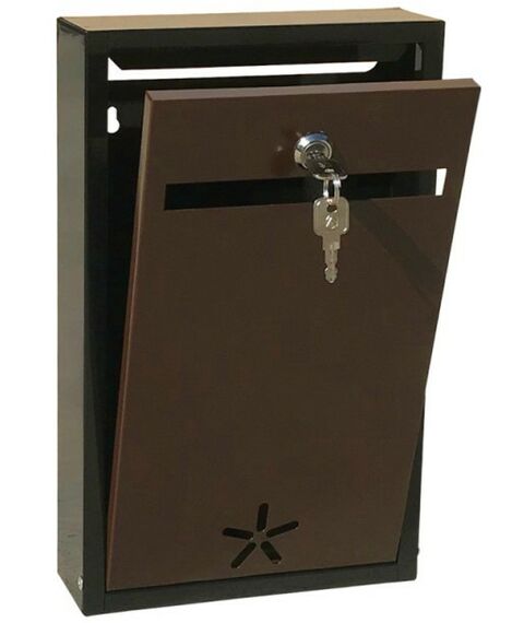 Почтовые ящики:  Почтовый ящик Эконом черно-коричневый фотографии