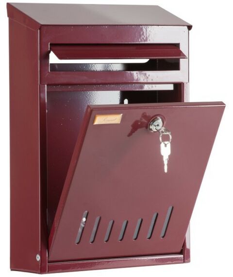 Почтовые ящики:  Почтовый ящик Элит бордовый фотографии