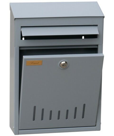 Почтовые ящики:  Почтовый ящик Элит серый матовый фотографии