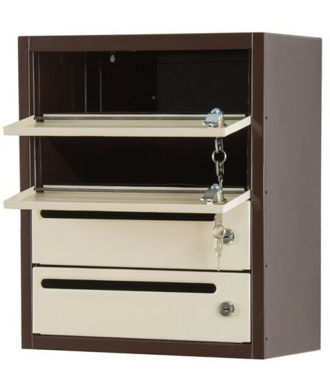 Почтовые ящики:  Почтовый ящик Комфорт 4 секции кор/беж фотографии