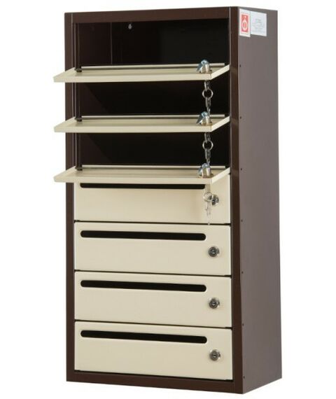 Почтовые ящики:  Почтовый ящик Комфорт 7 секций кор/беж фотографии