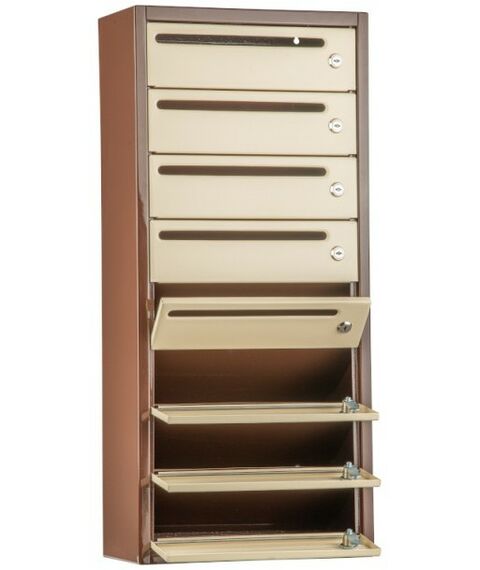 Почтовые ящики:  Почтовый ящик Комфорт 8 секций кор/беж фотографии