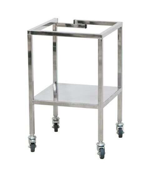 Комплектующие для сыроделия:  Подставка для сыроварни 80 л на колесах с полкой фотографии