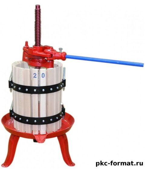 Прессы для отжима:  Пресс домкратный d20 9,5 л корзина из дерева фотографии