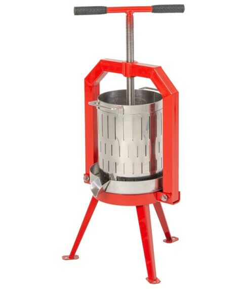 Прессы для отжима:  Пресс ручной (винтовой) «Муромец М» 12 л корзина из нерж.стали фотографии