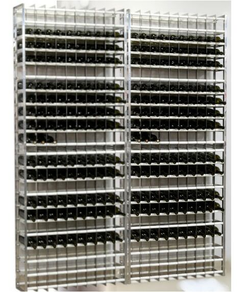 Стеллажи для хранения бутылок:  Стеллаж для 400 винных бутылок нерж.сталь фотографии