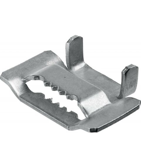 Перфорированный крепеж: Бюгель для бандажной ленты Зубр Профессионал 20мм 150 шт, нержавеющий, БГЛ [310266] фотографии