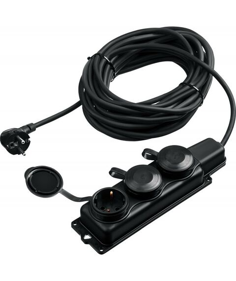 Удлинители электрические: Силовой удлинитель Зубр Профессионал КГ 325-Ш3 КГ 3х2.5 5м 3гн. 4000Вт IP44 [55024-05] фотографии