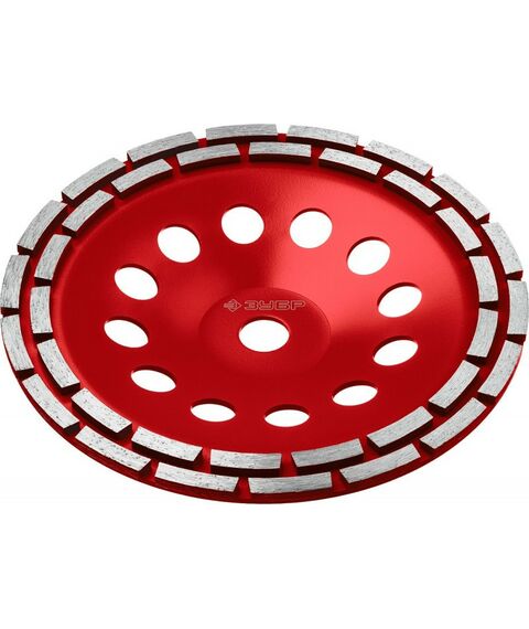 Шлифовка, зачистка: Двухрядная алмазная чашка Зубр Мастер d 230 мм [33376-230] фотографии