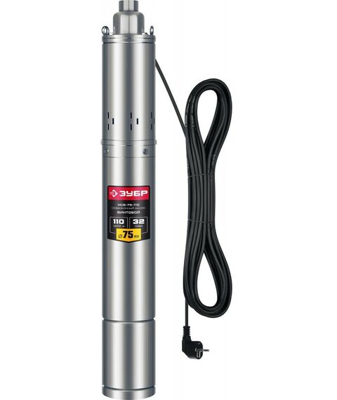 Насосы и насосные станции: Скважинный насос винтовой Зубр НСВ-75-110 110 м напор фотографии