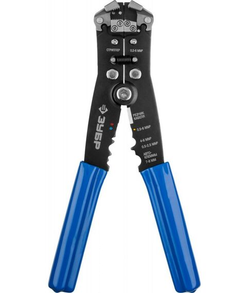 Электромонтажный инструмент: Стриппер автоматический многофункциональный Зубр Профессионал ТТ-3 0.2 - 6 мм2 [22641] фотографии