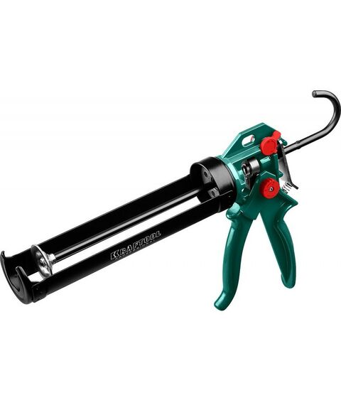 Пистолеты монтажные, тепловые, клеящие, пескоструйные: Пистолет для герметика усиленный KRAFTOOL EXPERT 4-in-1 скелетный, поворотный, 310 мл [06675] фотографии