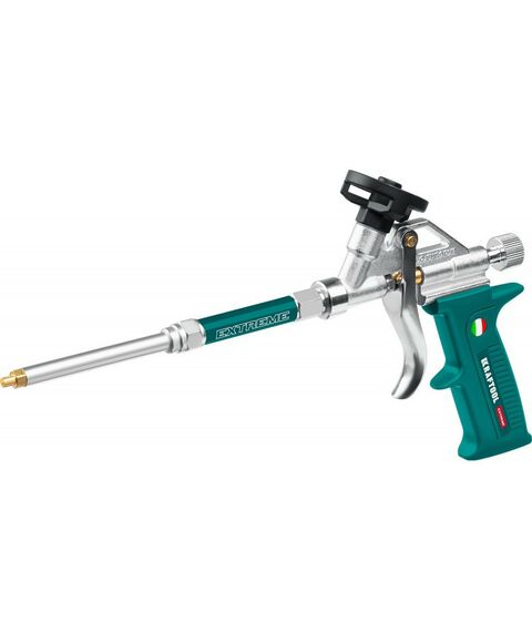 Пистолеты монтажные, тепловые, клеящие, пескоструйные: Обслуживаемый пистолет для монтажной пены KRAFTOOL EXTREME 06800 разборный фотографии