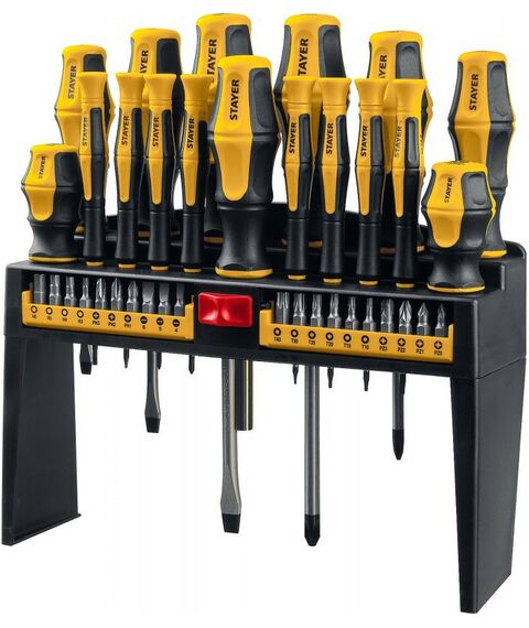 Отвертки: Набор отверток с насадками STAYER Hercules-PRO-37 37 шт [25312-H37] фотографии